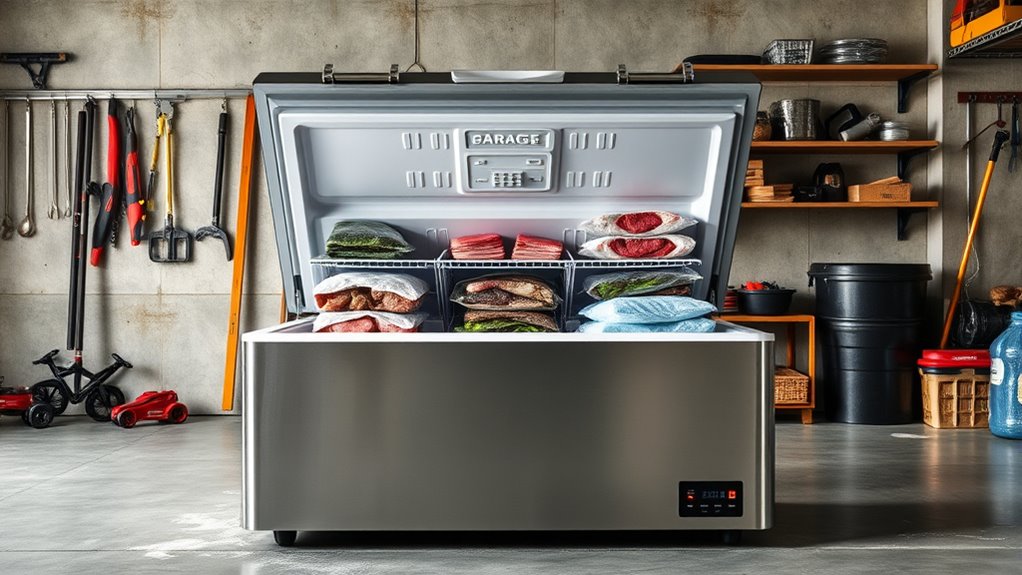 garage freezer selection tips