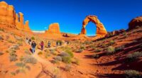 gentle trails in arches