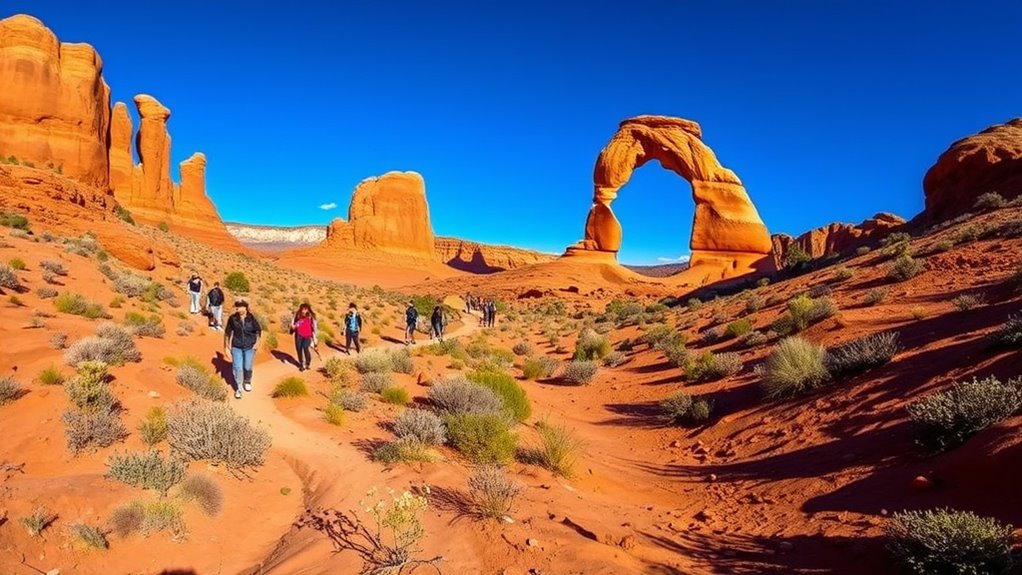 gentle trails in arches