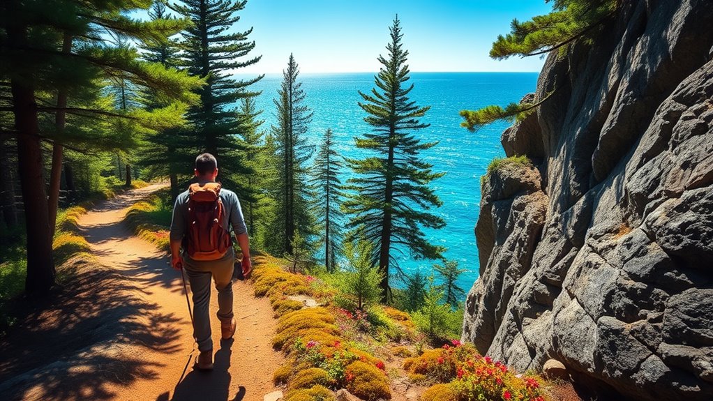 gentle trails in forillon