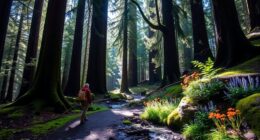 gentle trails in wilderness