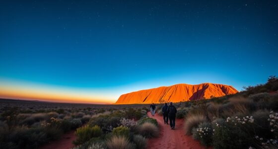 gentle trekking at uluru