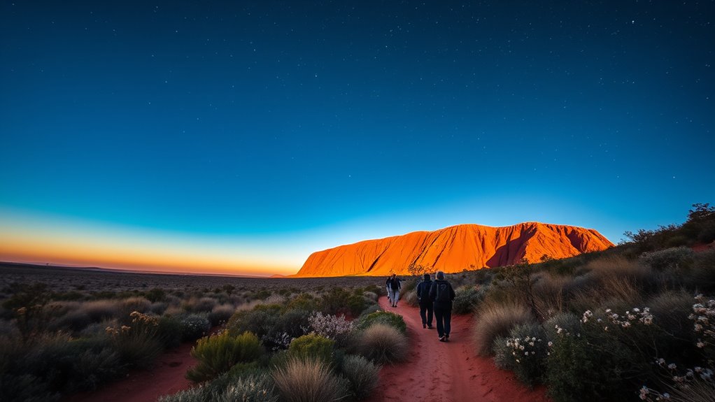 gentle trekking at uluru