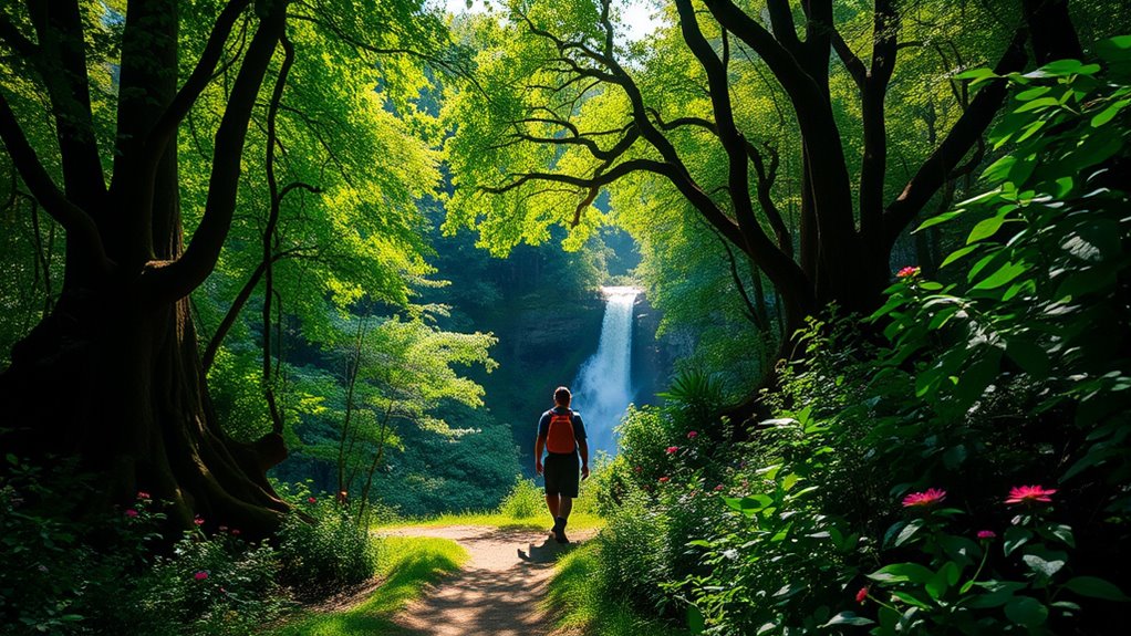 gentle trekking in nature