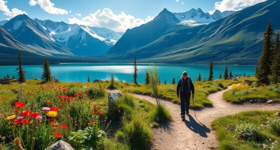 gentle trekking in wilderness