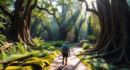 gentle walk through rainforest