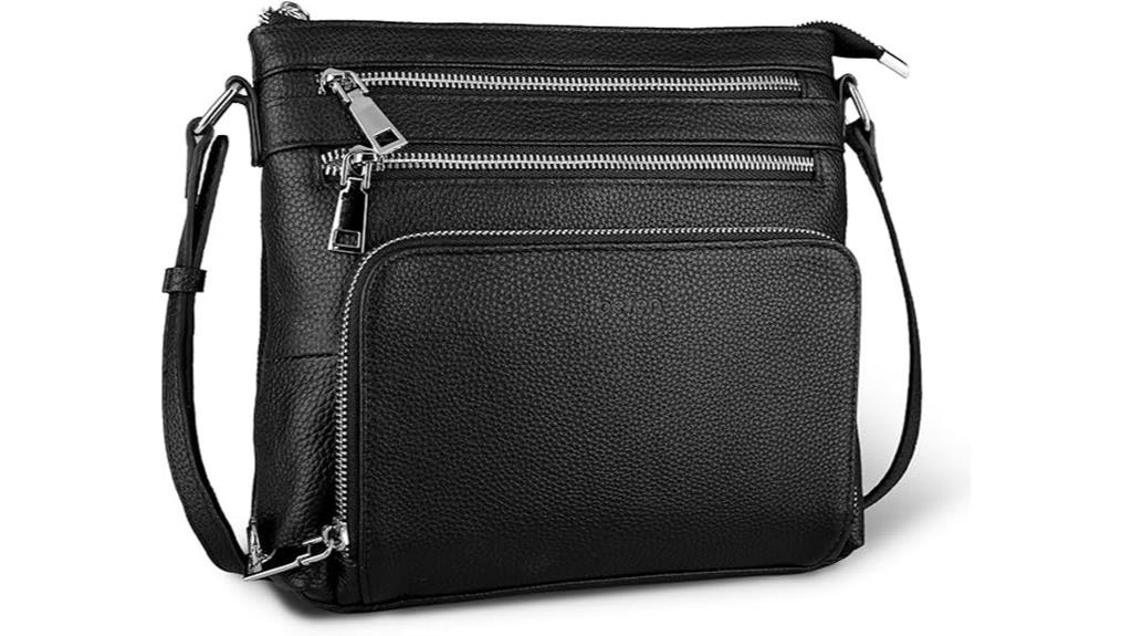 genuine leather crossbody bag