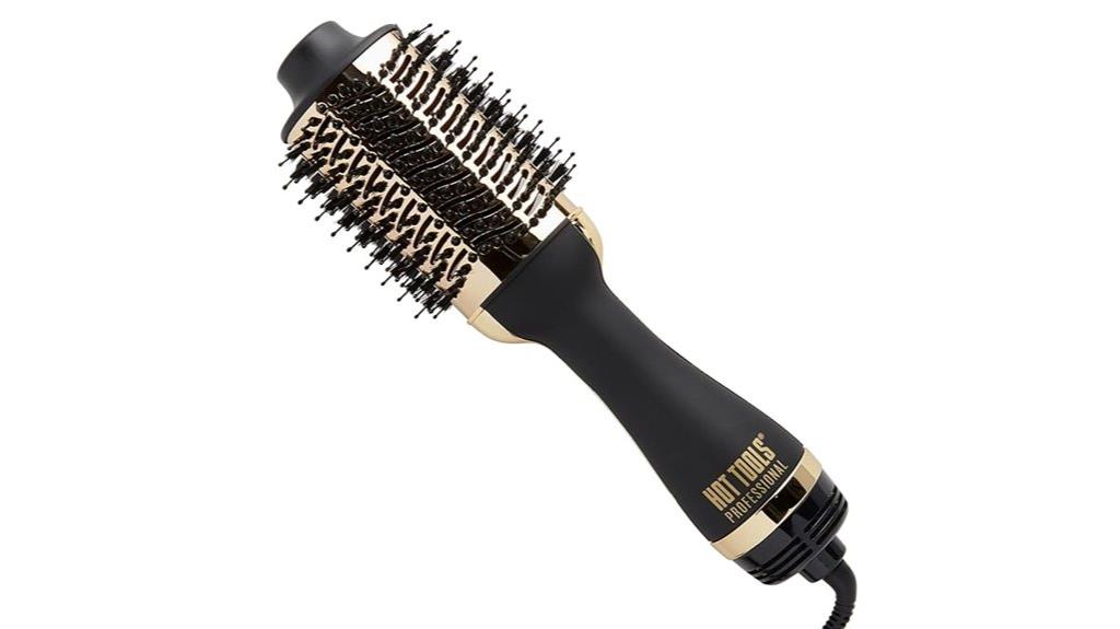 gold plated hair styling tool