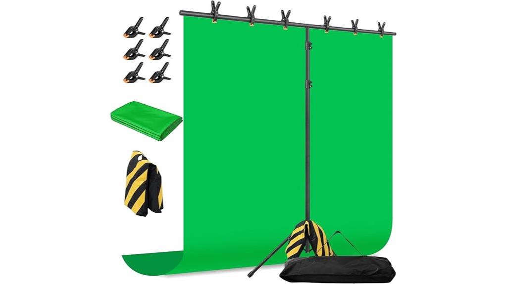 green screen with stand