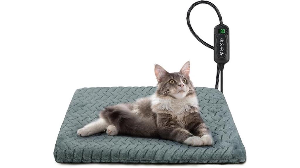 heated cat bed features