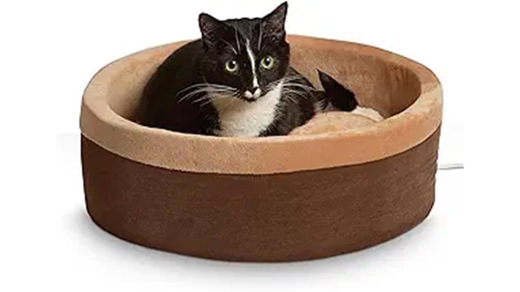 heated large pet bed