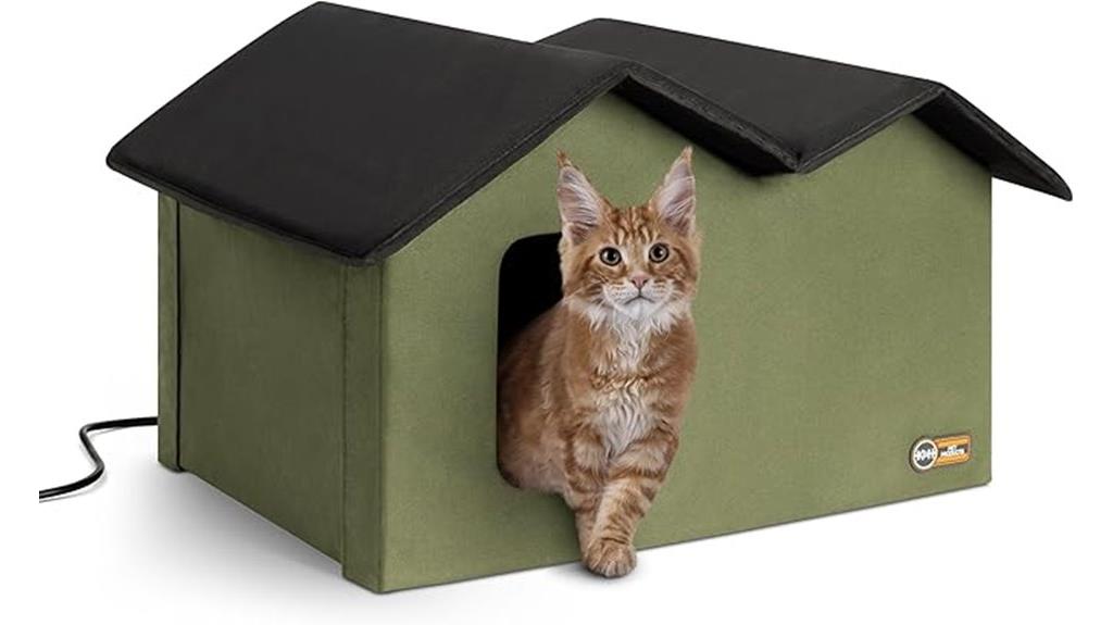 heated outdoor cat house