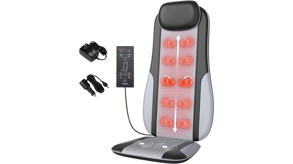 heated shiatsu back massager
