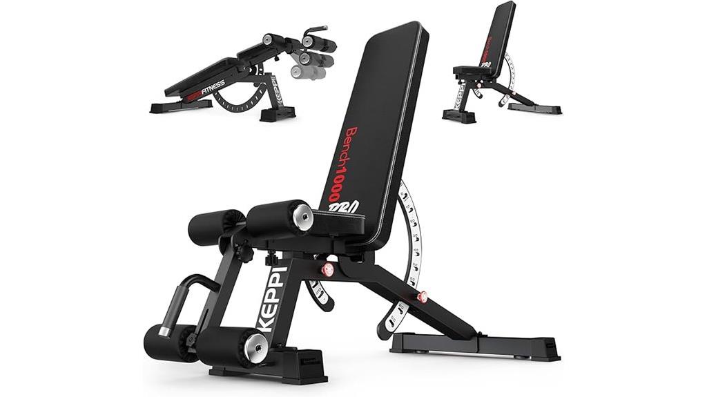 heavy duty adjustable weight bench