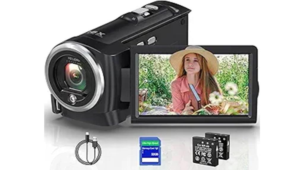 high resolution vlogging video camera