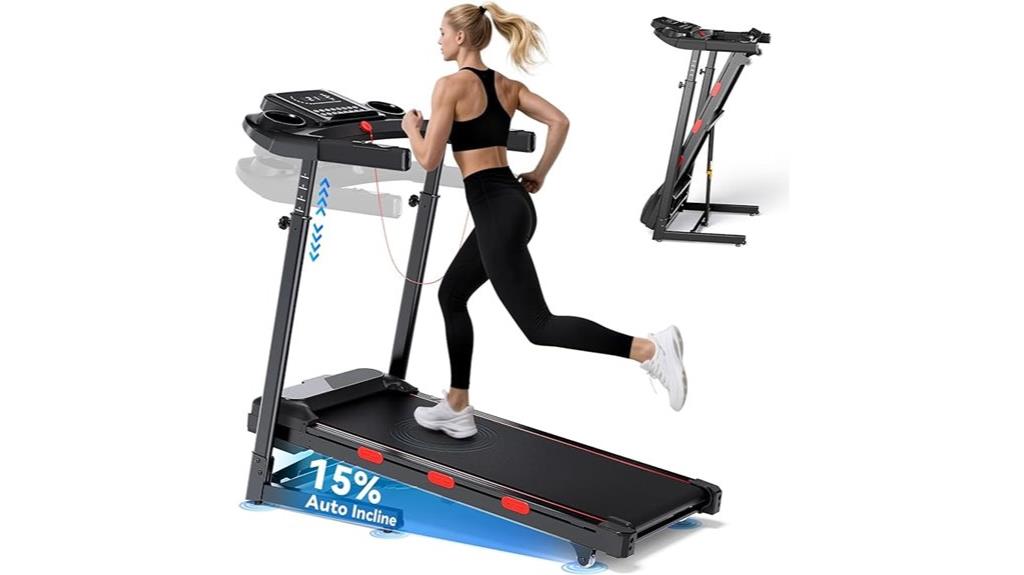incline treadmill speed range