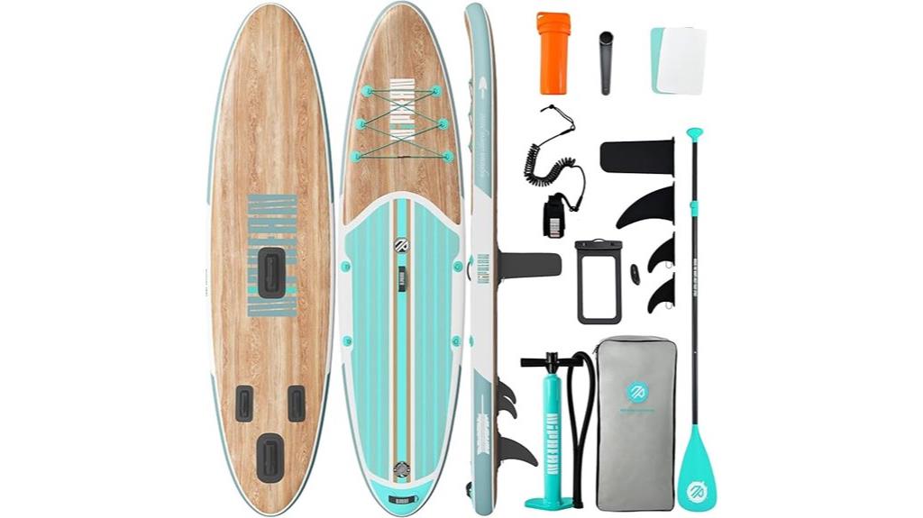 inflatable paddleboard with accessories