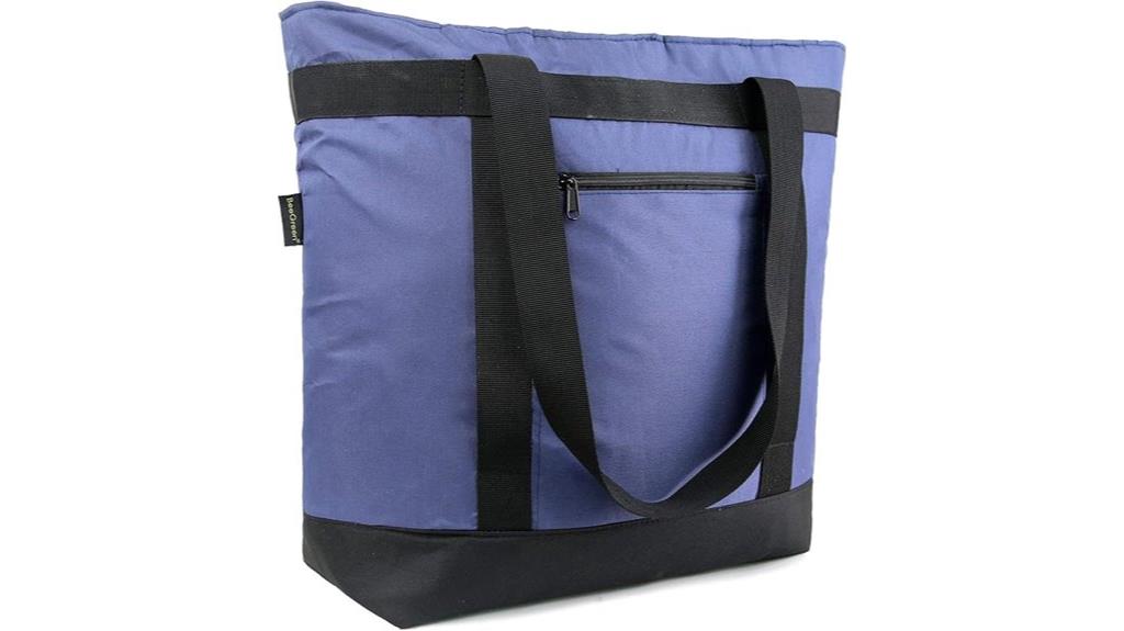 insulated beach travel tote