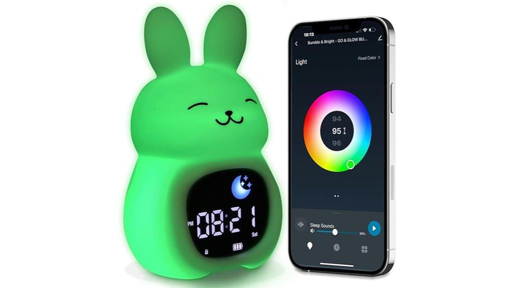 kids bunny alarm clock