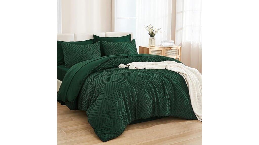 king size green comforter