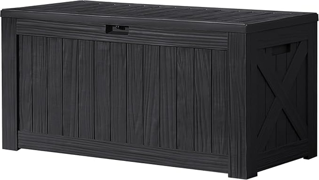 large black outdoor storage