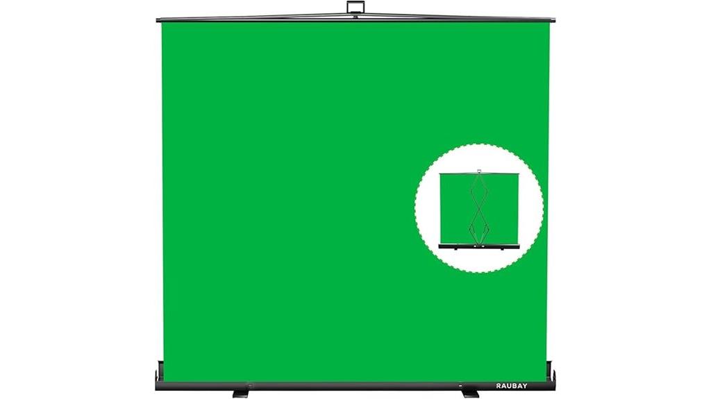 large collapsible green screen