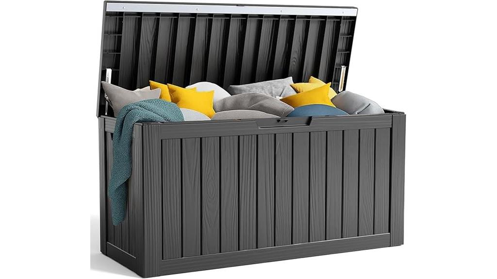 large outdoor resin storage