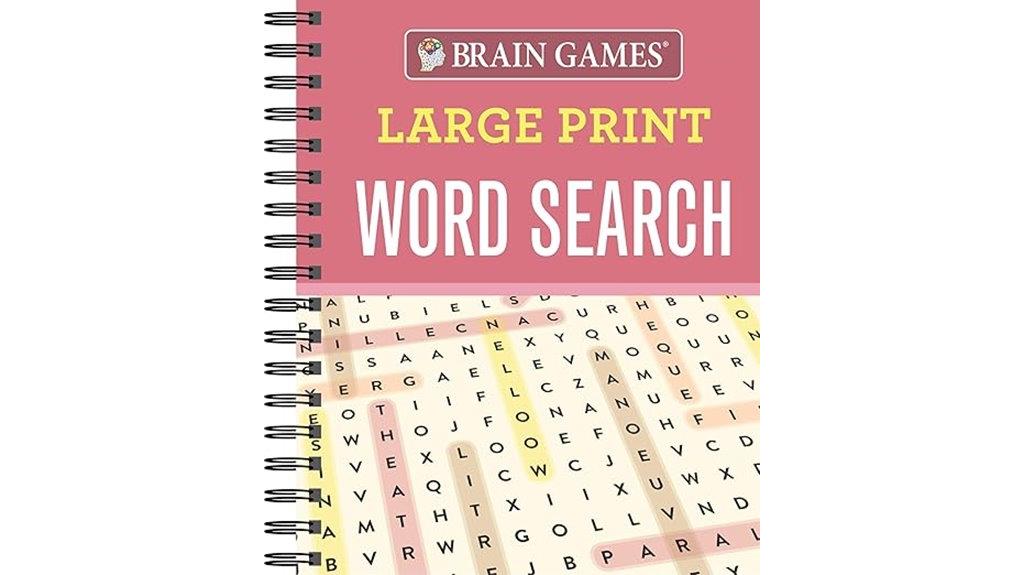large print word search puzzle