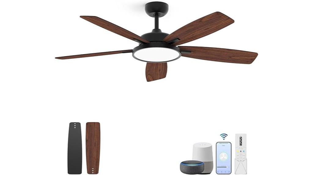 large smart ceiling fan