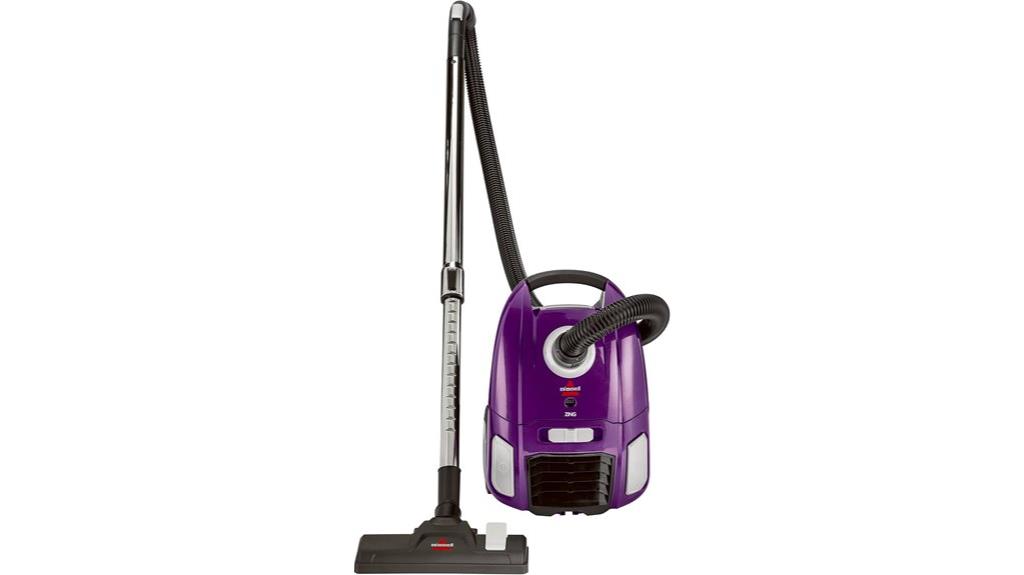 lightweight purple bagged vacuum