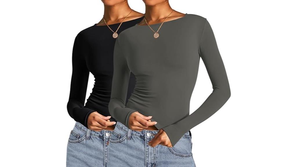 long sleeve crop tops