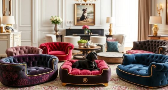 luxurious dog bed selection