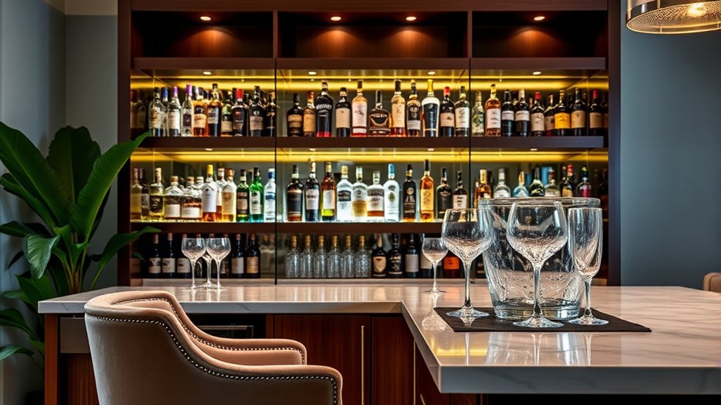 luxury bar essentials and design