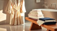 luxury bathrobe towel sets