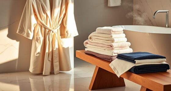 luxury bathrobe towel sets