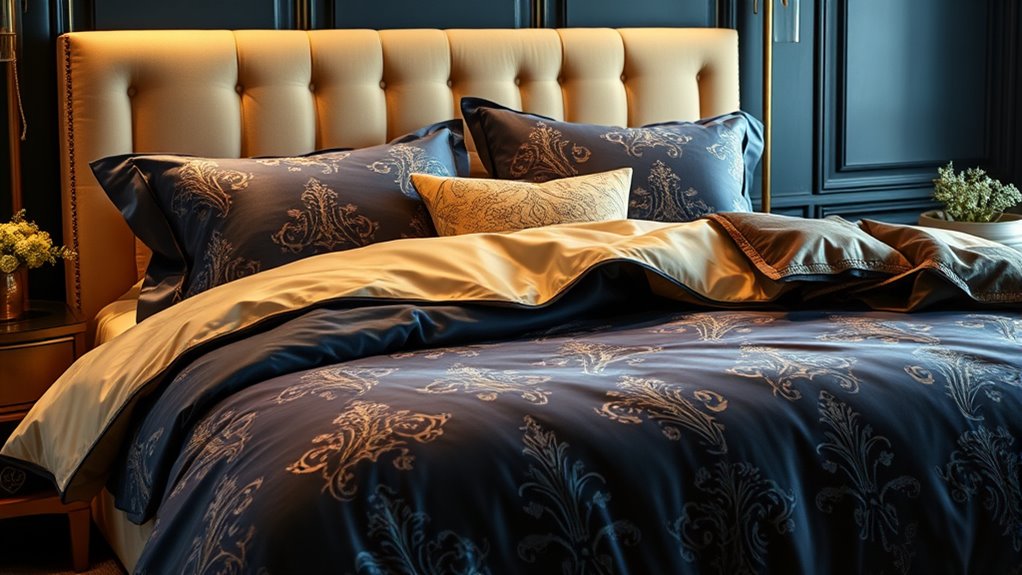 luxury king bed bedding