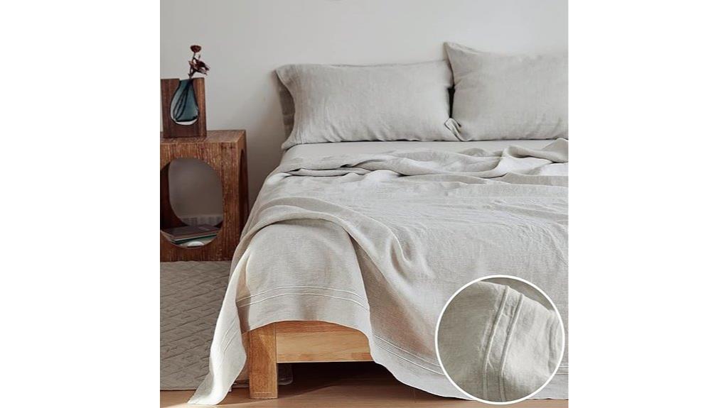 luxury king linen sheets