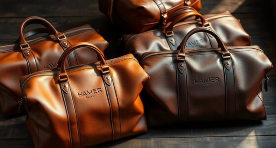 luxury leather weekend bags