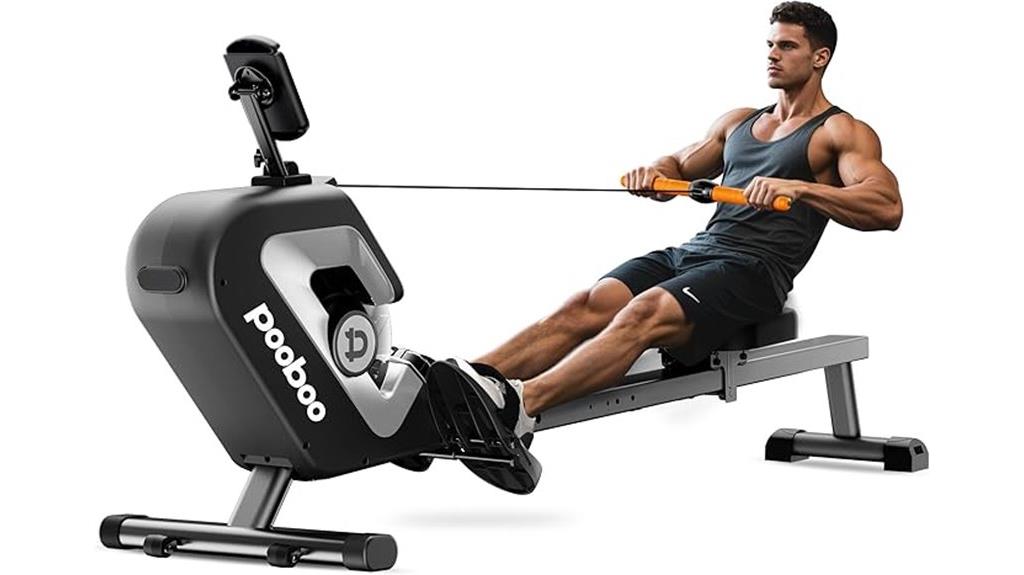 magnetic rowing machine features