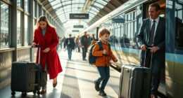 manage luggage on transit