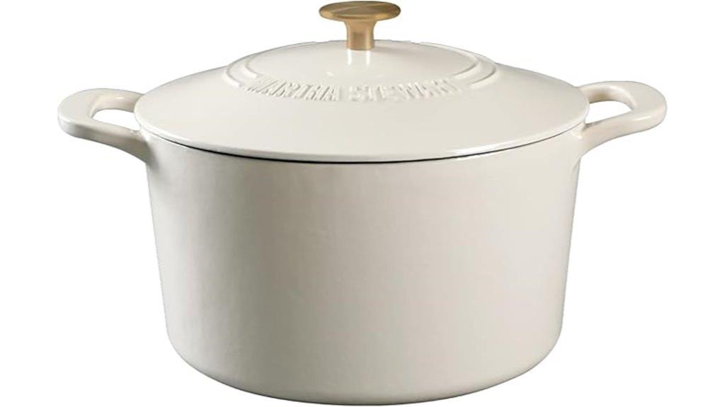 martha stewart linen dutch oven