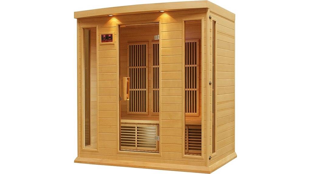 maxxus four person sauna