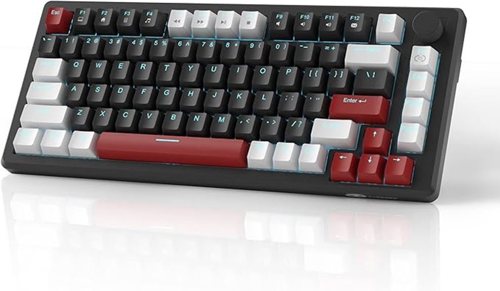 mechanical blue backlit keyboard