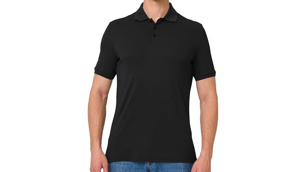 men s slim fit moisture polo