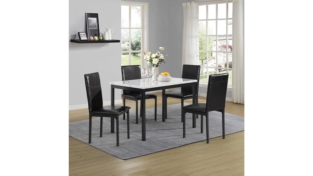 metal dinette table set
