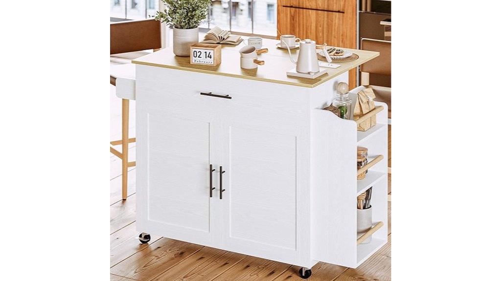 mobile storage kitchen island