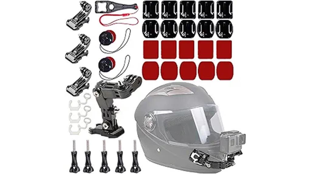 motorcycle helmet camera mount