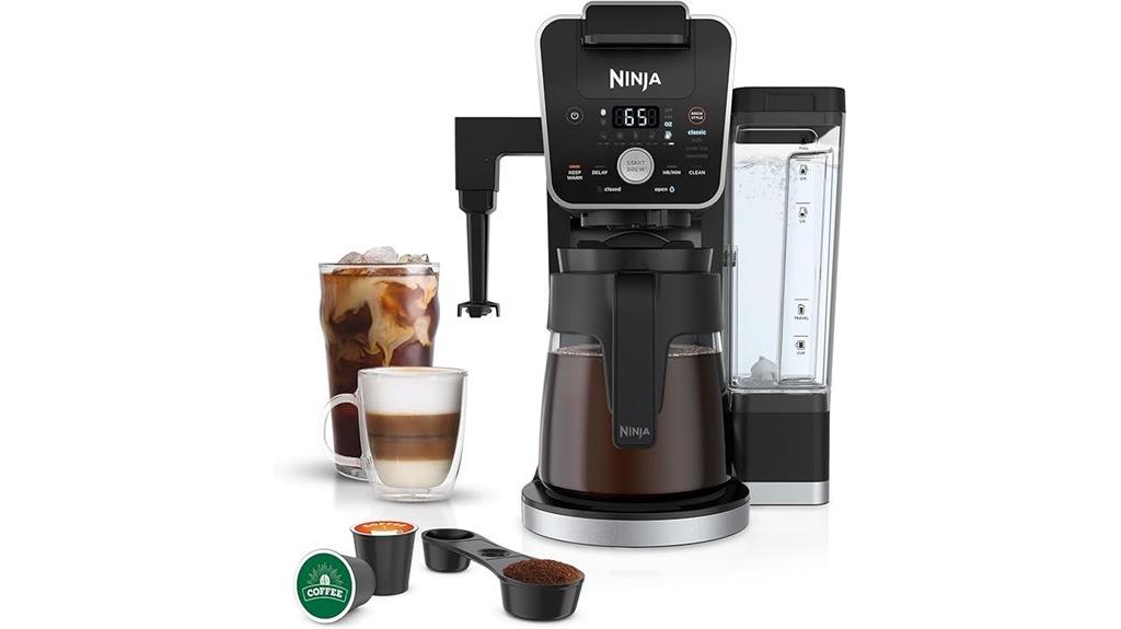 ninja coffee maker frother