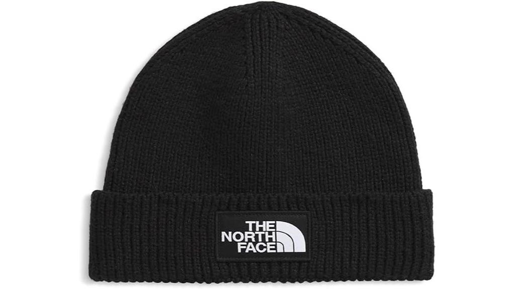 north face box logo beanie