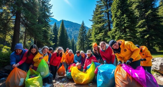 organize mountain cleanup events